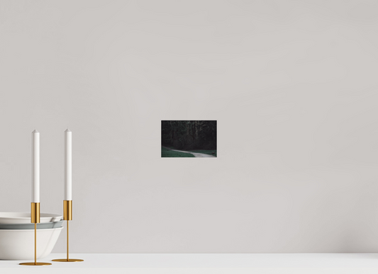 Enchanting Forest Pathway Print - Dark Nature Photography Wall Art