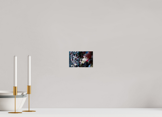 Heartfelt Love Locks Wall Art Print Romantic Decor Multiple Sizes Available