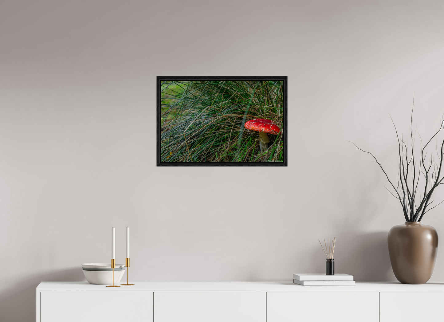 Enchanting Forest Mushroom Print Wall Art Nature Photography