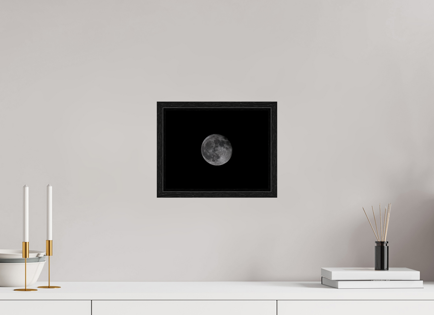 Enchanting Full Moon Wall Art Print, Celestial Decor Print on Premium Paper