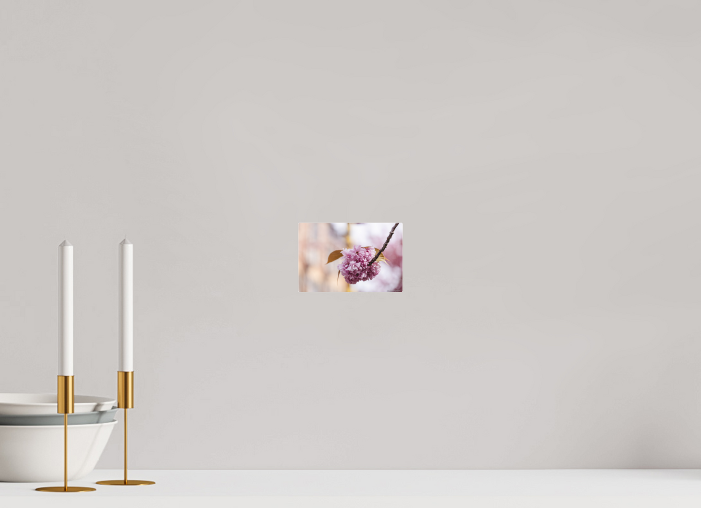 Elegant Pink Blossom Art Print for Home Decor on Premium Paper