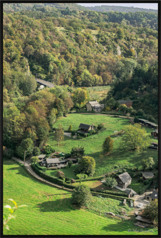 Tranquil Landscape from Belgian Ardennes - Nature-Inspired Rustic Decor Print