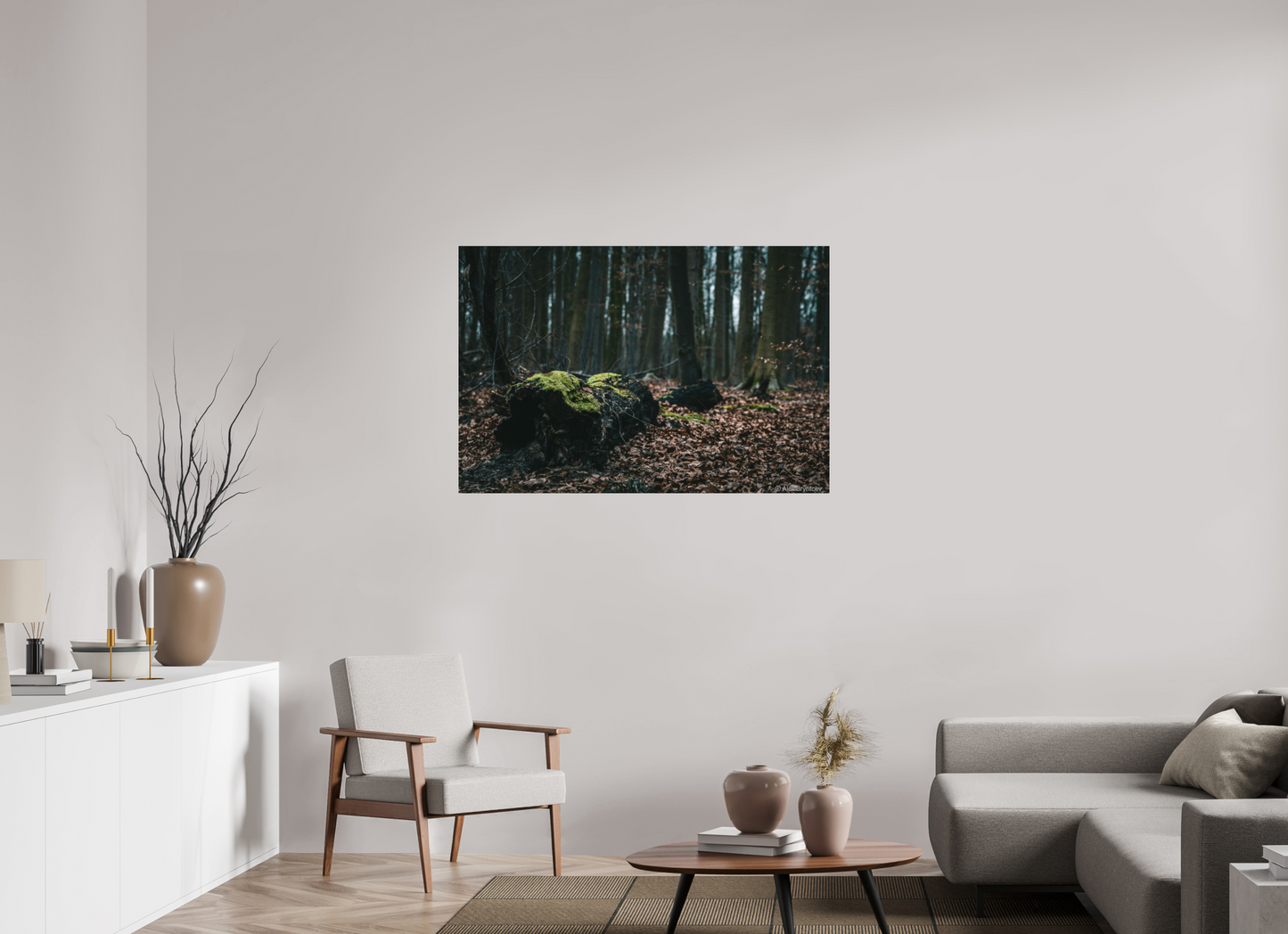 Enchanting Forest Floor Print Woodland Photography Art Wall Decor