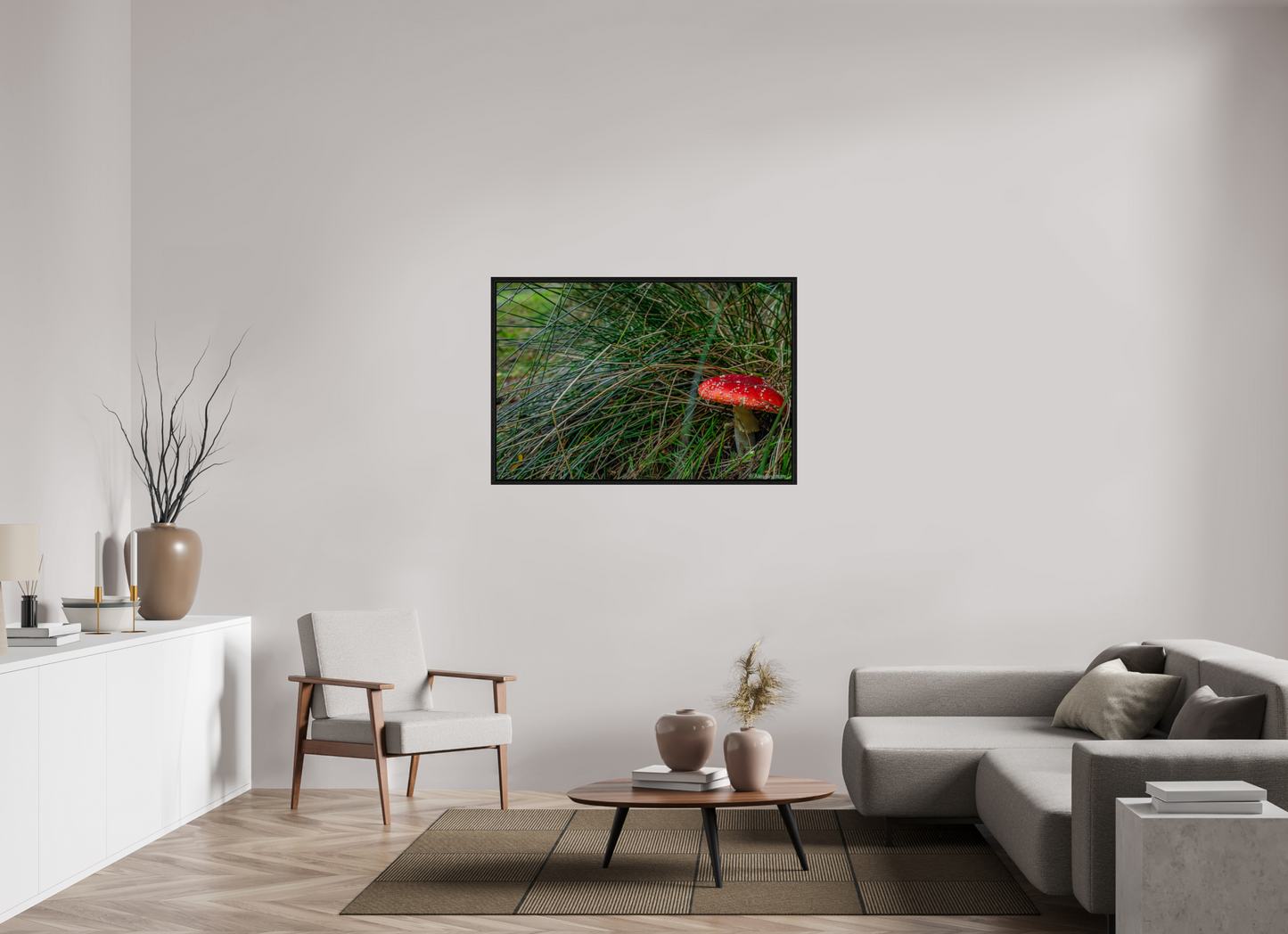 Enchanting Forest Mushroom Print Wall Art Nature Photography