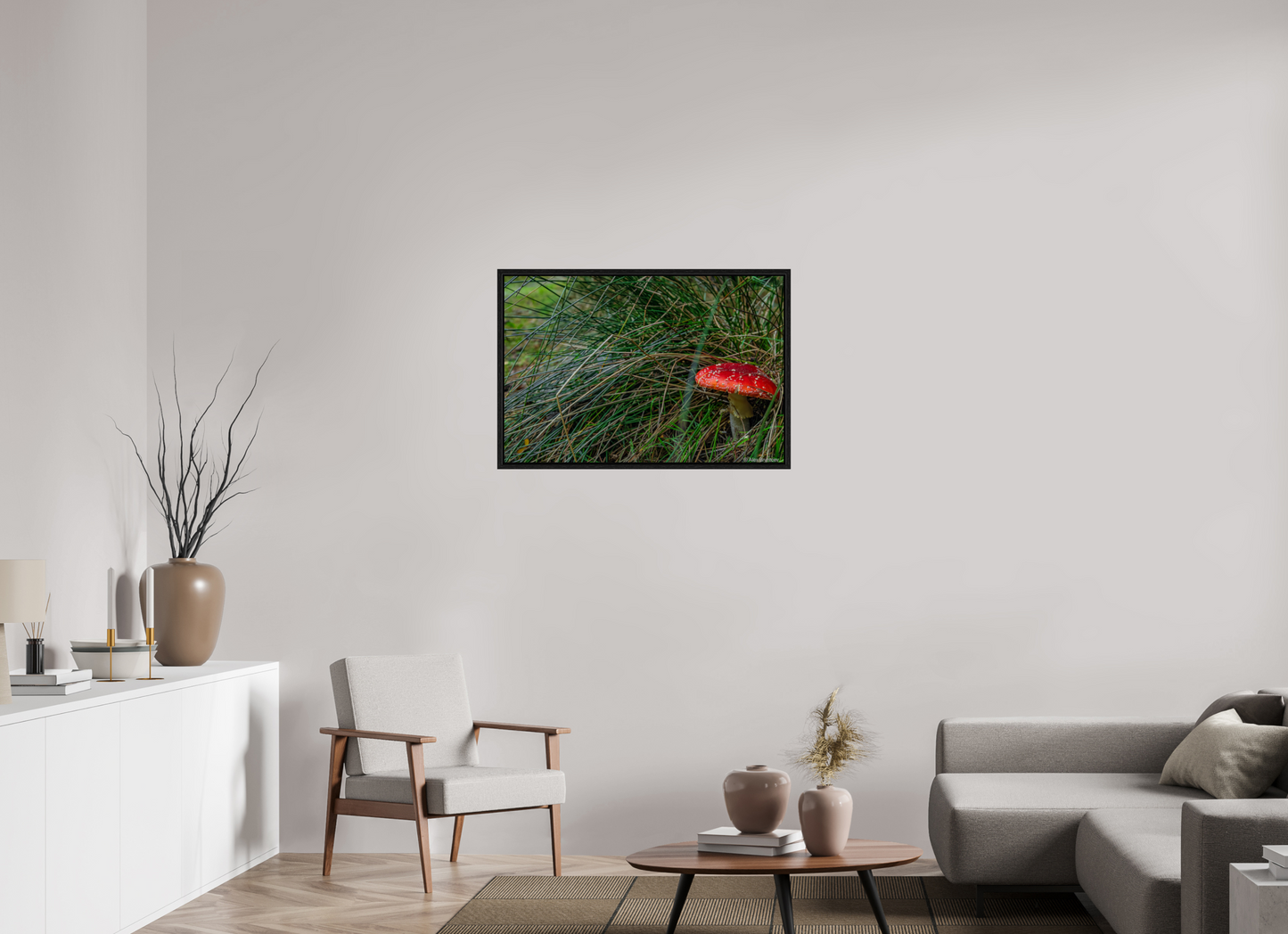 Enchanting Forest Mushroom Print Wall Art Nature Photography