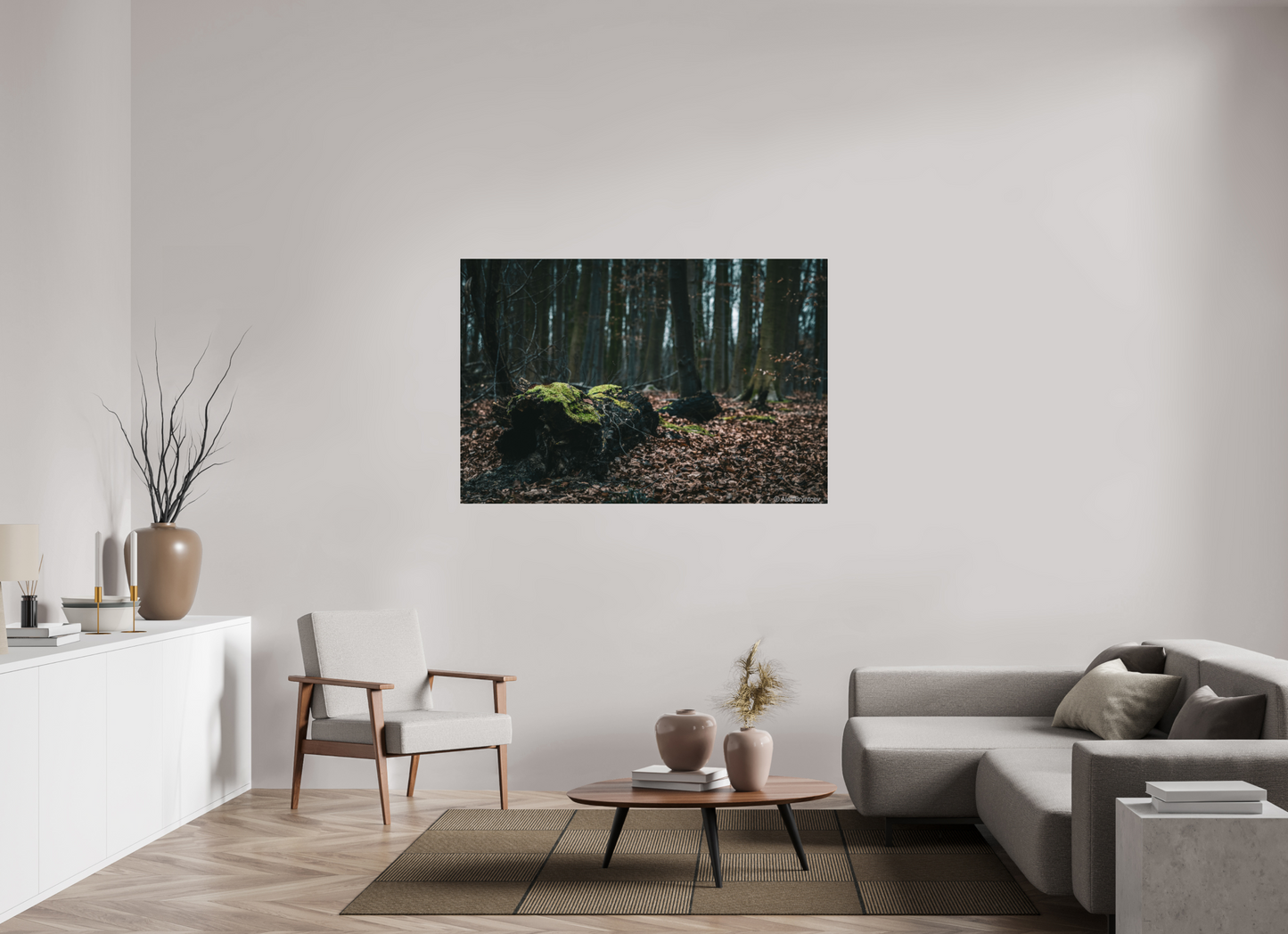 Enchanting Forest Floor Print Woodland Photography Art Wall Decor