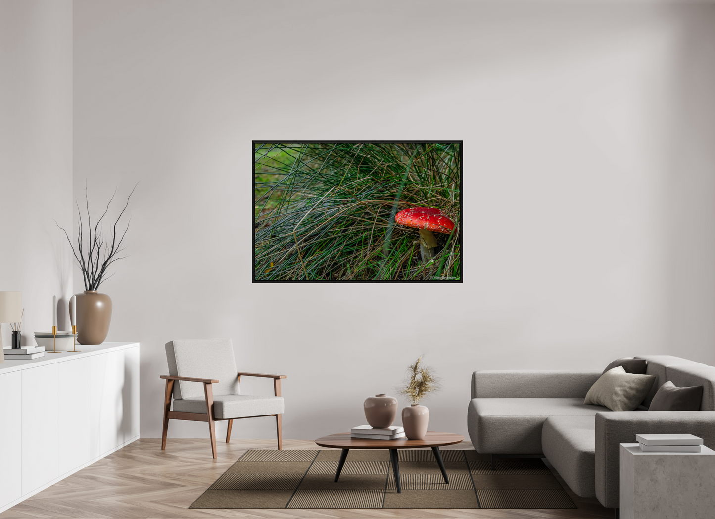 Enchanting Forest Mushroom Print Wall Art Nature Photography